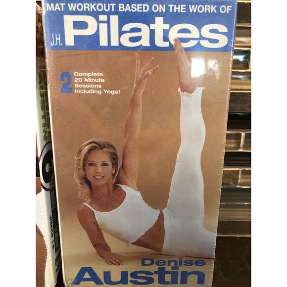 Vtg Denise‎ Austin 6 Minute Waist Trimmer: Weeks 1-6 VHS Lot Pilates Fat Burning - Picture 5 of 9